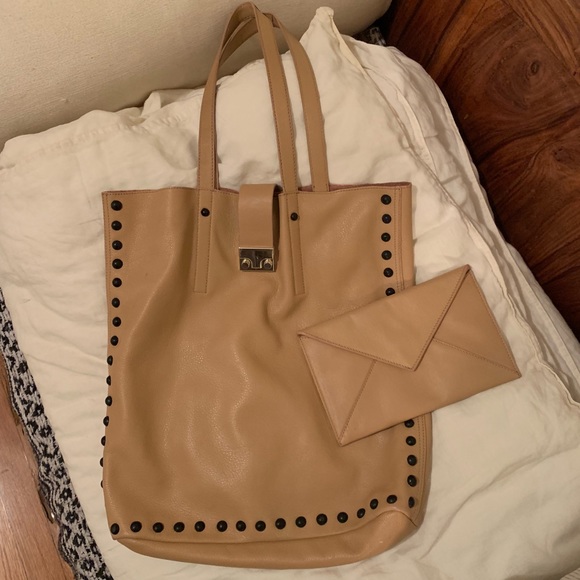 Loeffler Randall Handbags - Loeffler Randall tan leather tote
